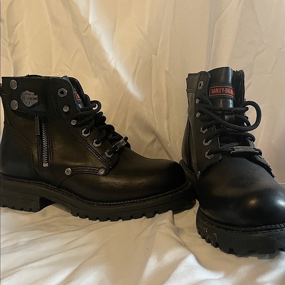 Harley Davidson Cimarron Biker Riding Boots